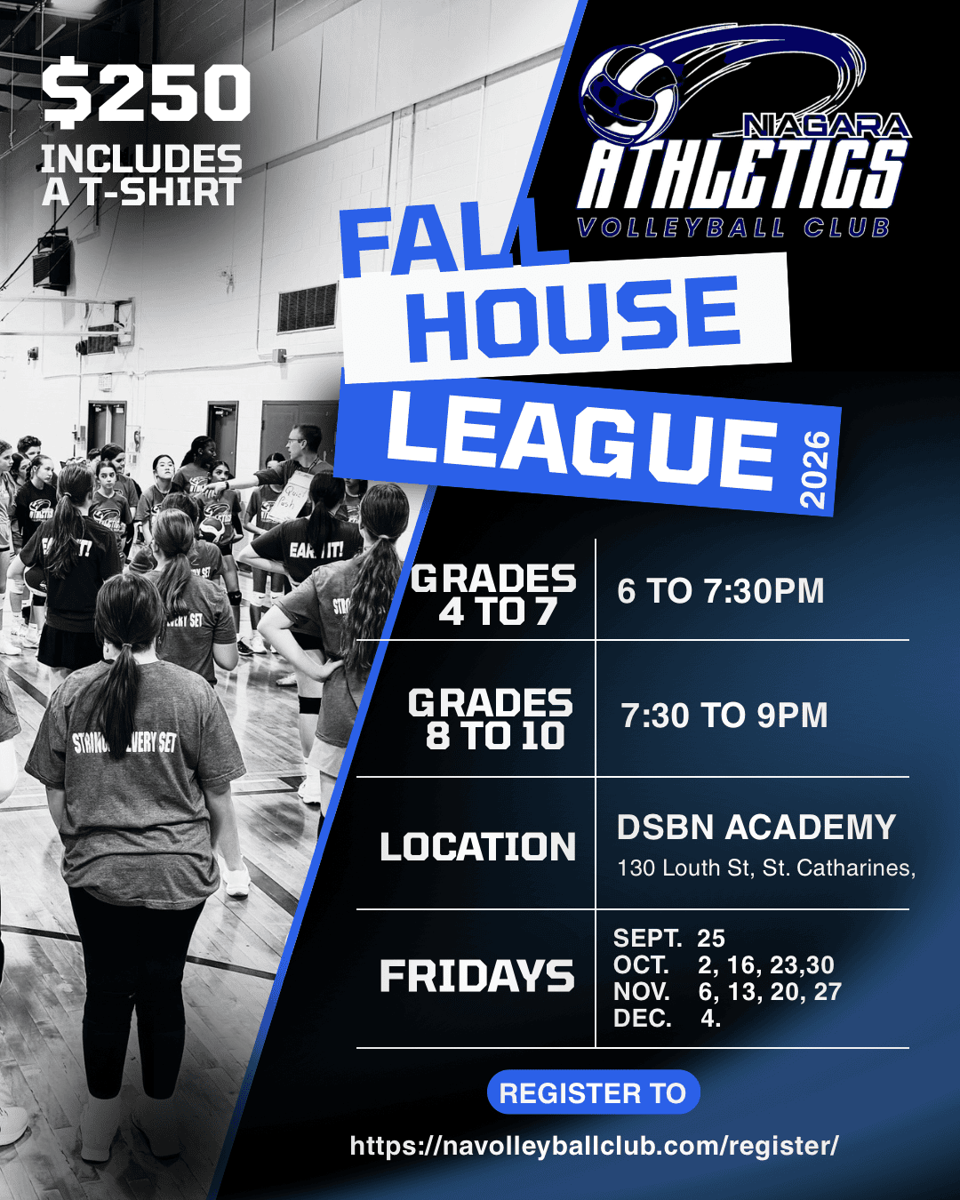 fall house league
